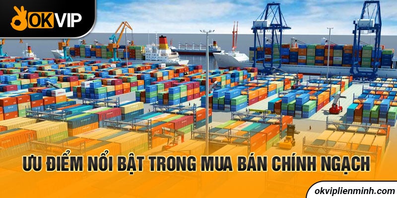 Ưu điểm nổi bật trong mua bán chính ngạch 